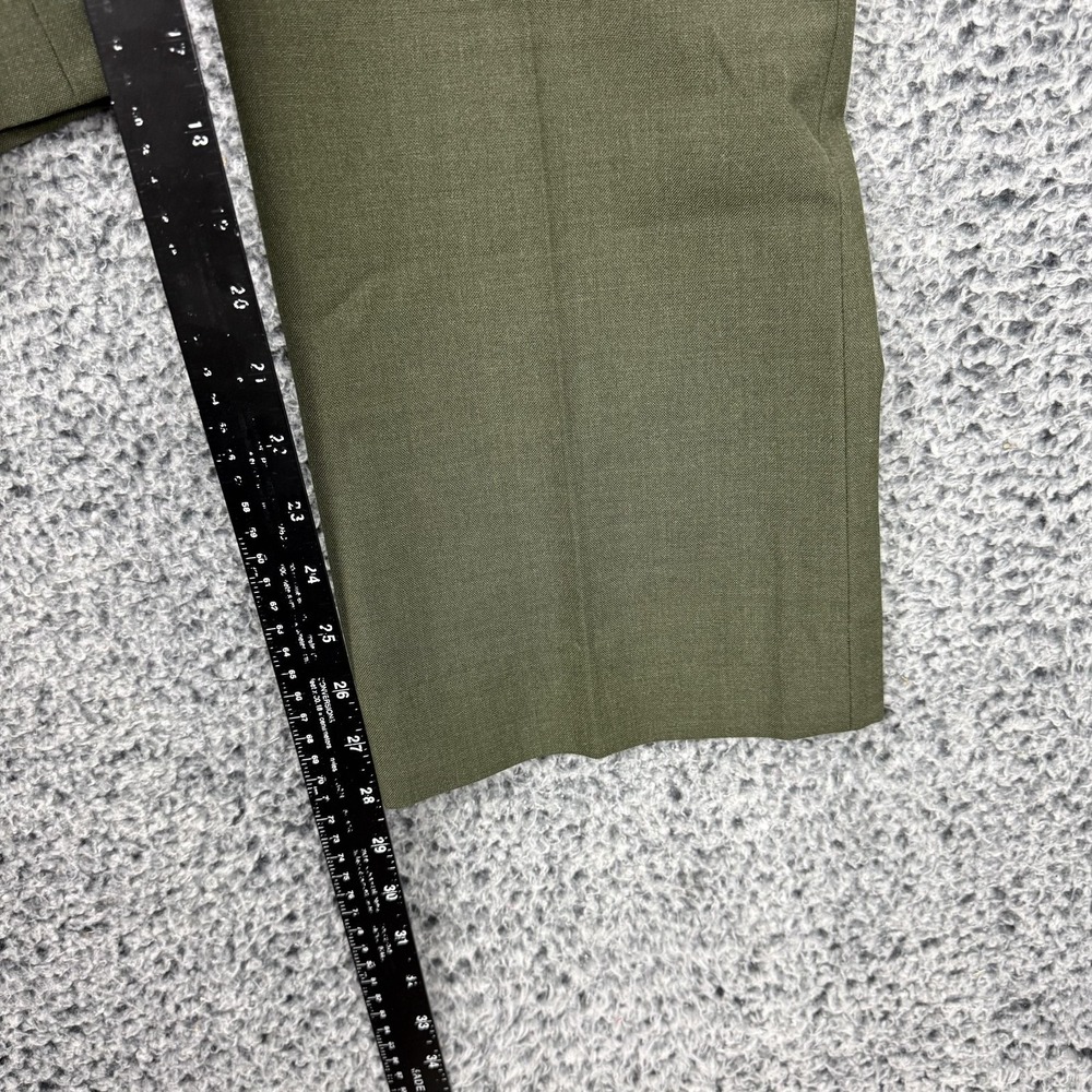 Vintage National Park Service Pants Mens 31x30 Green Wool Blend R&R Uniforms - Picture 13 of 15
